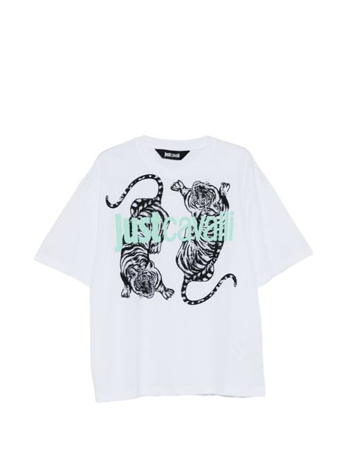 T-shirt uomo con stampa JUST CAVALLI | 80OAHE16CJ110003